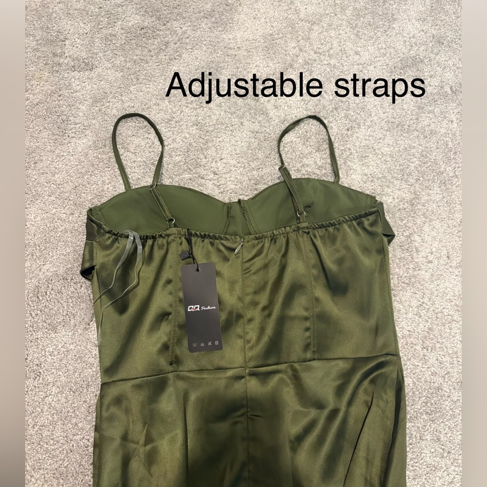 Olive Green Dress - Picture 11 of 11